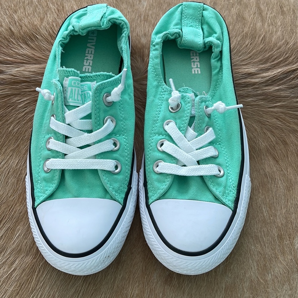 New Converse All Star Green Shoreline Slip On Sneakers Shoes